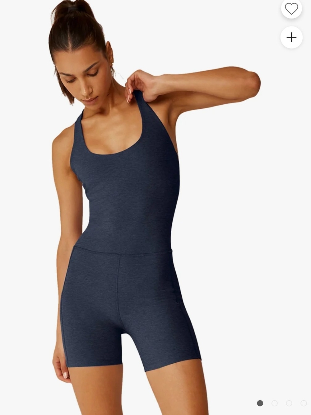 Beyond Yoga Spacedye Play The Angles Biker Jumpsuit - Nocturnal Navy / M NWOT